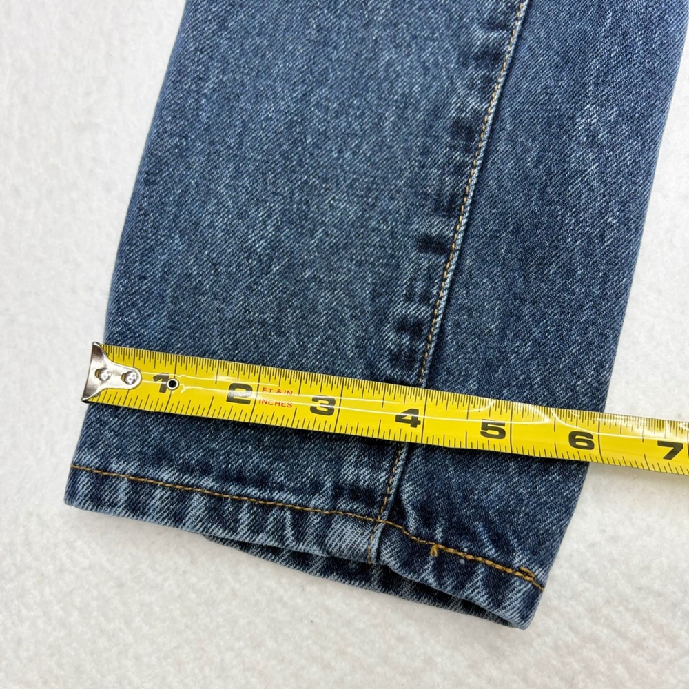 Vintage 90s Jordache Basics High Waisted Straight Leg Mom Jean Dark Wash Sz 9/10 - Picture 5 of 16